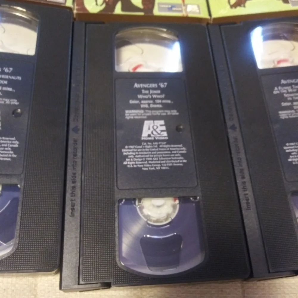 The Avenger's TV series video/book lot